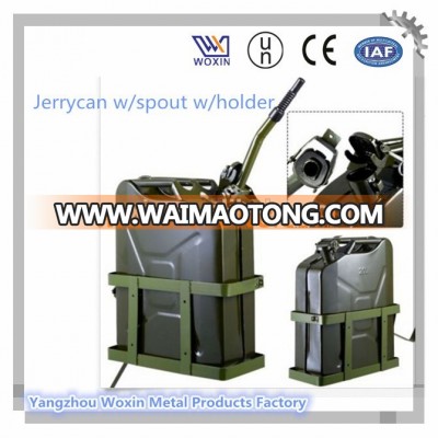 5L 10L 20L portable metal jerrican with holder